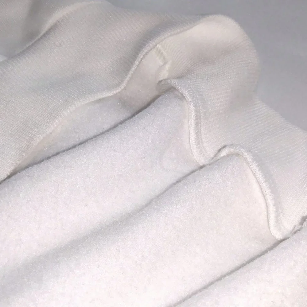 White Preppy Womens Contrast Lace Drop Shoulder Split Back Sweatshirt - Picture 5 of 5